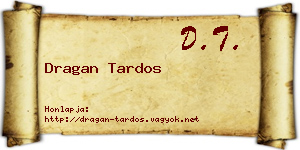 Dragan Tardos névjegykártya